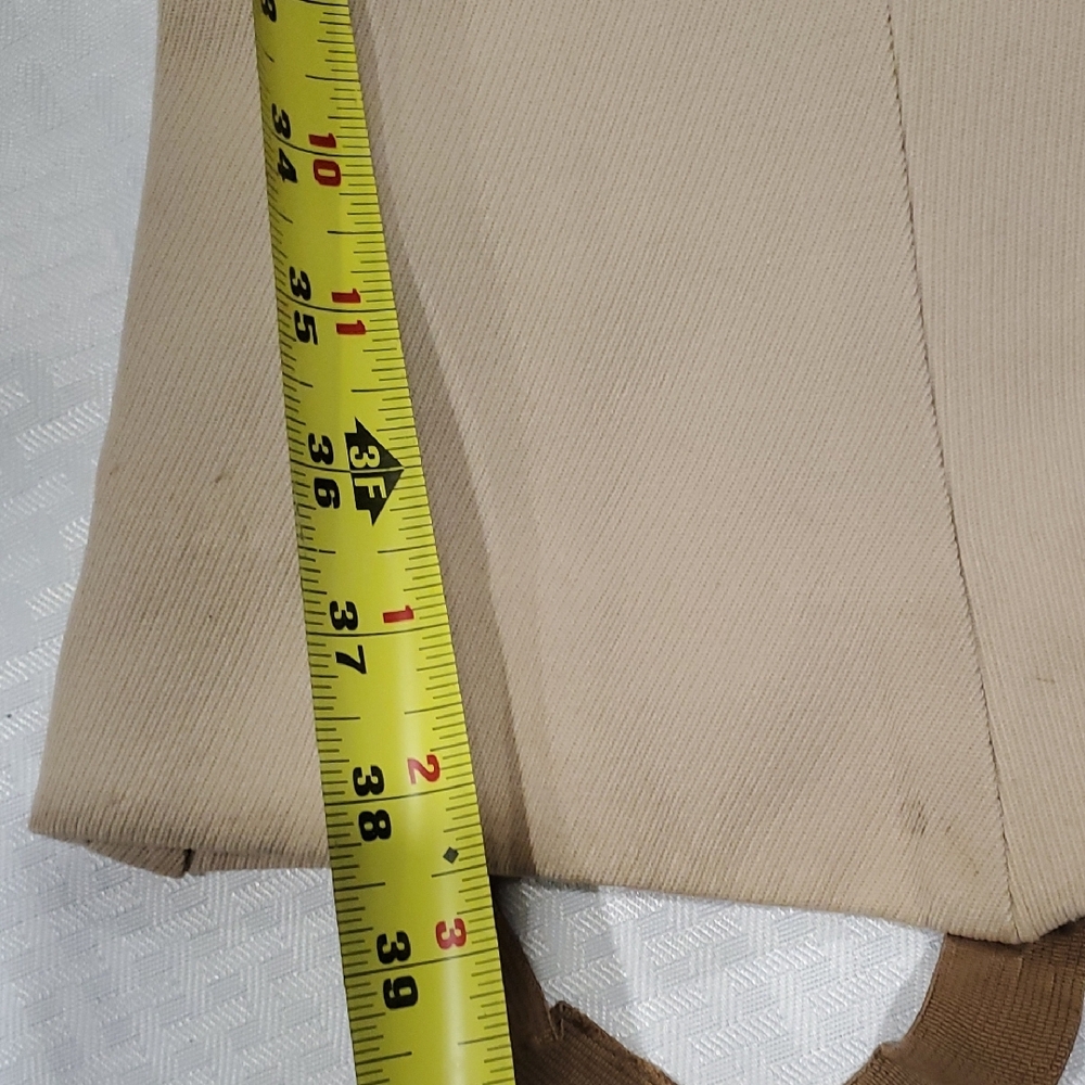 Equestrian Tan Boot Cut Flare Riding Pants Size 28 - Picture 7 of 14